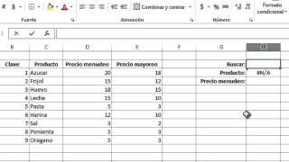 Manejo de inventarios con excel buscar un producto en un inventario [upl. by Cirnek]