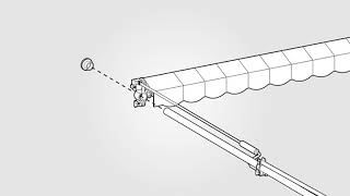 SONGMICS Klemmmarkise 250 cm Balkonmarkise Sonnenschutz Markise mit Gestell Grau GSA253GY [upl. by Etnoel]