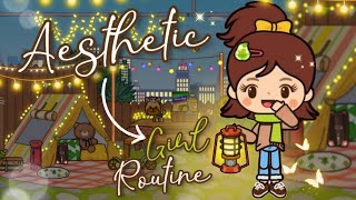 Miga World Aesthetic Girl Routine 🍪☕ Aesthetic Routine Miga town tocaboca [upl. by Naquin]