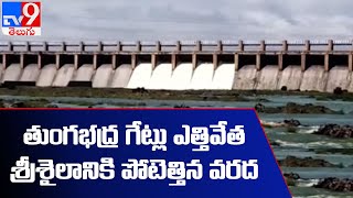 తుంగభద్రకు వరద పోటు  Heavy Inflow of flood water to Tungabhadra dam  TV9 [upl. by Aken]