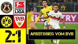 BVB vs Stuttgart  Ein spätes Tor durch Marco Reus besorgt den Arbeitssieg 🖤💛 [upl. by Adair]