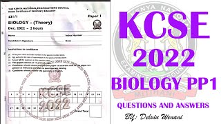 Biology Paper 1 Que amp Ans KCSE 2022 KCSE Paper 1 Biology Revision KCSE 2022 Biology Revision 2022 [upl. by Torrie]