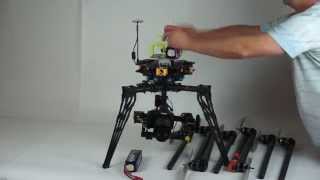 Versadrones Heavy Lift Octocopter detachable arms demonstration [upl. by Ylrrad577]