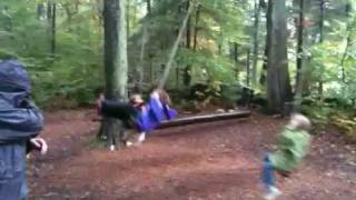 New Canaan Ymca Indian Princess Weekend Swinging [upl. by Kynan]