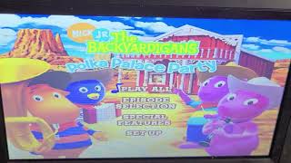 the backyardigans polka palace party 2006 dvd menu walkthrough [upl. by Aerdnat7]