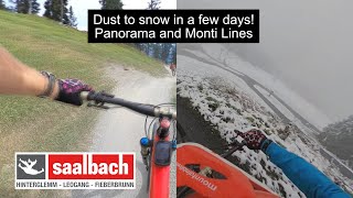 SaalbachHinterglemm Dust to snow within a few days Panorama and Monti Lines 2024 [upl. by Herv]