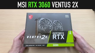 Unboxing MSI RTX 3060 VENTUS 2X 12GB [upl. by Imer471]