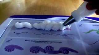 Cake Decorating Piping Techniques How to Make Reverse Shells and Ropes [upl. by Stickney]