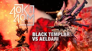 Black Templar vs an Aeldari Wraith army Nick Plays Eldar [upl. by Cony]