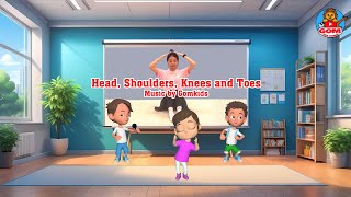 Body Parts funny song Head Shoulders Knees and Toes nurseryrhymes bodyparts [upl. by Ylaek]