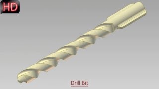 Drill Bit Video Tutorial Autodesk Inventor [upl. by Naihtniroc]