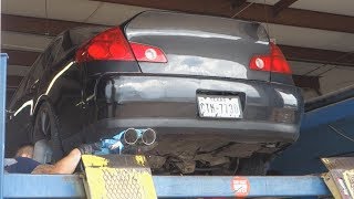 Straight Piped My G35 extreme loud [upl. by Seidule]