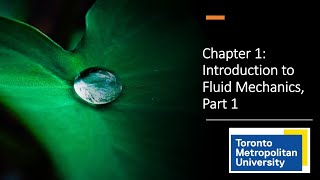 Introduction to Fluid Mechanics Part 1 [upl. by Uolyram]