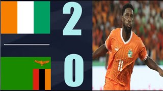 Ivory Coast vs Zambia 20 Highlights  Africa Nations Cup Qualifications 2024 [upl. by Jevon]