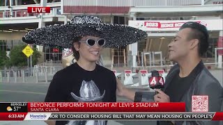 Beyoncé performs tonight at Levis Stadium [upl. by Gnanmos755]