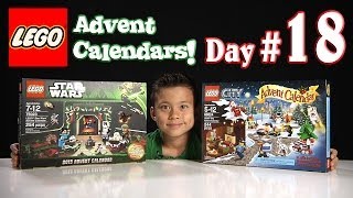 LEGO CITY Advent Calendar amp LEGO STAR WARS Advent Calendar DAY 18  2013 Set 60024 amp 75023 [upl. by Adia]