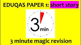 3 MINUTE MAGIC REVISION  Paper 1 WRITING Short Story EDUQAS GCSE English Language [upl. by Binette773]