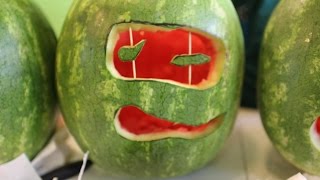 Teenage Mutant Ninja Turtle Watermelon Craft [upl. by Teraj203]