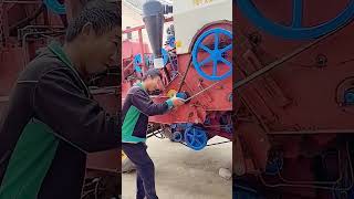 Rotary tiller drive shaft belt installation process [upl. by Roselane355]