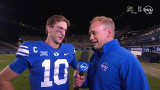 Kedon Slovis on BYUSN Postgame  Cincinnati [upl. by Clayborne]