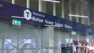 Belfast Grand Central Station 🚌🚍🚅🚆 [upl. by Arikehs]