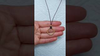 Tutorial on braiding a ring into a clavicle chain in seconds [upl. by Cece]