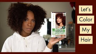 Clairol Natural Instincts quotMedium Auburnquot Review  FAIL  Dying Natural Hair  Angelles Life [upl. by Adrahc]