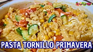 ✅PASTA TORNILLO PRIMAVERA mihogardulcehogar pasta pastatornillo pastaprimavera [upl. by Atiraj253]