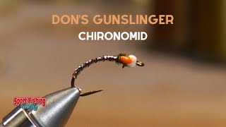 FLY TYING DONS GUNSLINGER CHIRONOMID [upl. by Asereht]