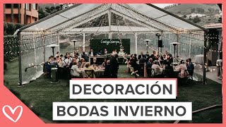 IDEAS PARA DECORAR BODAS en INVIERNO [upl. by Anthia137]