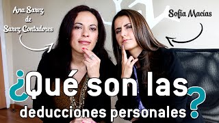 ¿Qué son las deducciones personales [upl. by Yraeg]