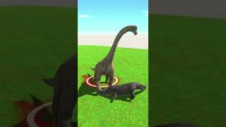 Purussaurus VS Brachiosaurus Fight Battle  Animal Revolt Battle Simulator [upl. by Firooc]