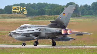 4K Panavia Tornado ECR German Air Force departure at Schleswig Jagel Air Base ETNS 4656 [upl. by Lempres]