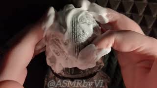 ASMR  Shaving Cream on Cling Wrap  Gentle Caressing  No Talking [upl. by Ainaled]