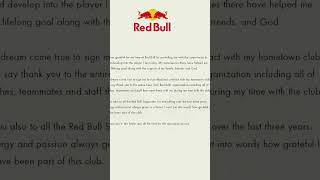 Contract with red bull is unreal [upl. by Dov]