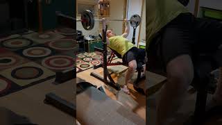 140 pound incline barbell bench press for 8 reps Deload 😬🏋️‍♀️💪 [upl. by Araj]