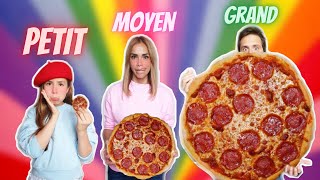 Petit VS Moyen VS Grand FOOD CHALLENGE [upl. by Alice968]