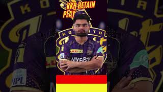 KKR RETAIN PLAYERS IPL 2025 ipl2025 ipl cricket india short kkr ytshorts shortsfeed shorts [upl. by Kemme648]