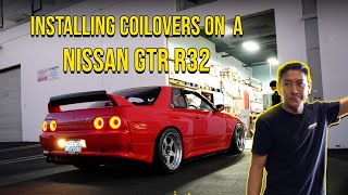 Nissan GTR R32 Gets Electronic Adjustable Tein Coilovers [upl. by Koeninger455]