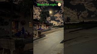 Beautiful night with full 🌕 light beautiful nature relaxingmusic shorts [upl. by Ysnil670]