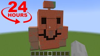 copper golem statue oxidizing time lapse in minecraft [upl. by Namas753]