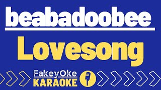 beabadoobee  Lovesong Karaoke [upl. by Jara179]