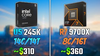 INTEL ULTRA 5 245K vs RYZEN 7 9700X  Test in 6 Games [upl. by Eelahc396]