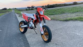 PURE SOUND of TwoStroke KTM EXC 150 Supermoto [upl. by Safko]