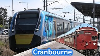 Trains at Cranbourne ft A2 986 amp the Tait  Metro Trains Melbourne [upl. by Alrats]