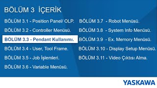 MotoSim EGVRC  Pendant kullanımı  Pendant usage No33 [upl. by Karen849]