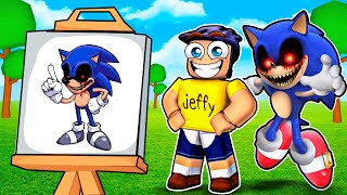 Jeffy Becomes What He Draws in Roblox Part 2 [upl. by Enilraep]