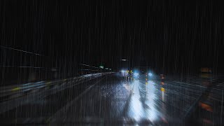 ☔️Lonely midnight drive on rainy highway [upl. by Nerag]