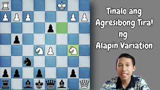 Tinalo ang Agresibong Tira ng Alapin Variation chess sicilian [upl. by Mulford]