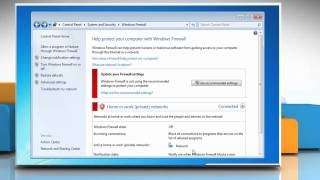 Windows® 7 How to turn off the security on Windows® 7based PC [upl. by Hiasi]